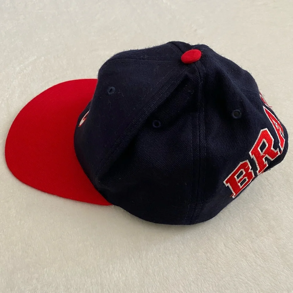 {VTG} Genuine Merchandise American Needle | Atlanta Braves Spellout Snapback Hat - Picture 4 of 15